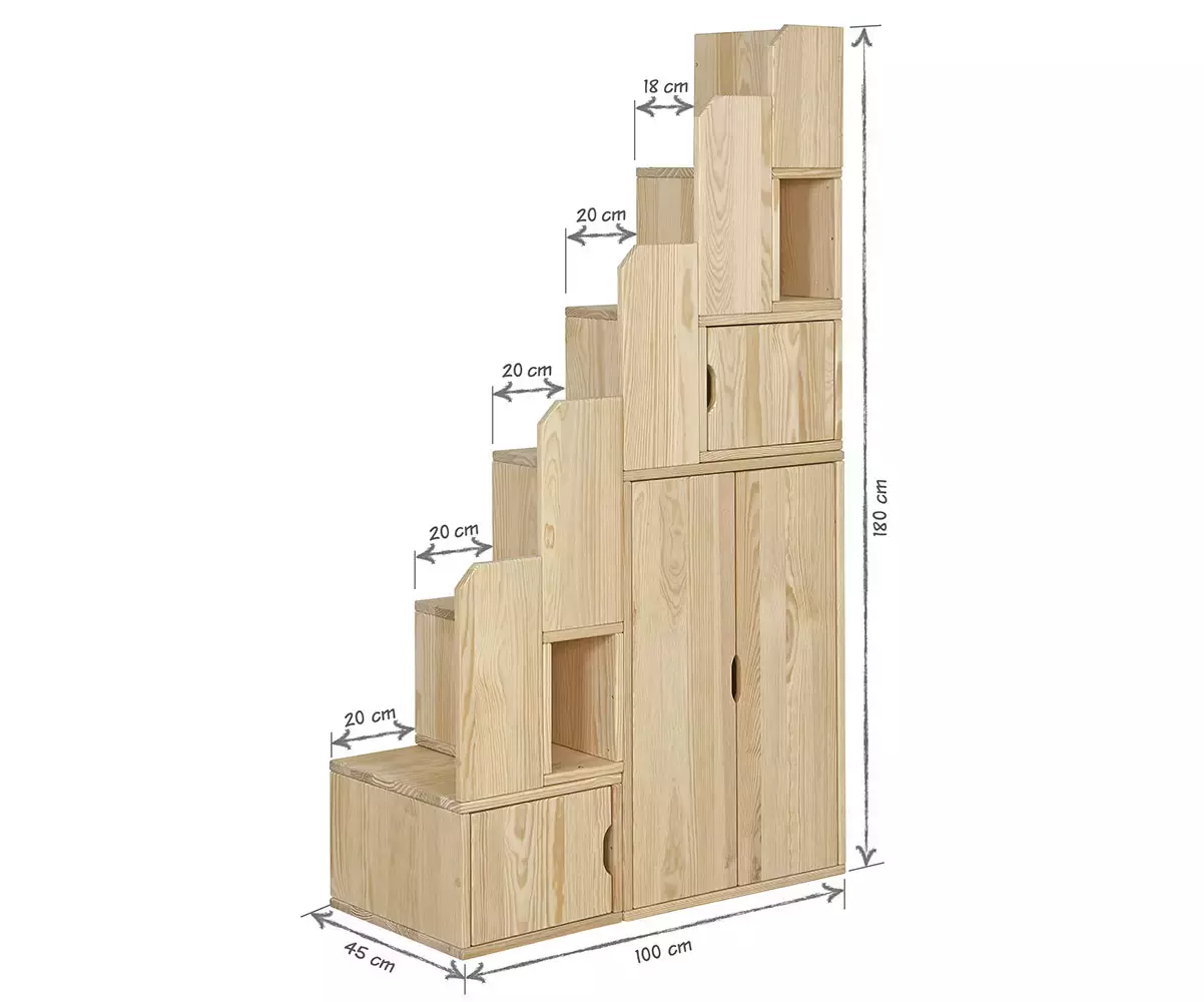 Dimensions escalier avec rangements Dimensions escalier avec rangements
