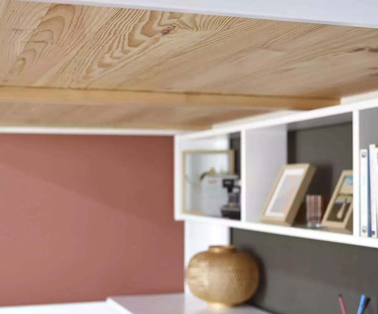Sommier plancher lit 1 place en bois massif, bois naturel Sommier plancher lit 1 place en bois massif, bois naturel