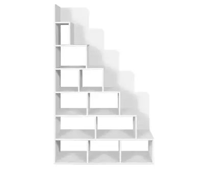 Niches de rangement de l'escalier pour lit mezzanine Palomar blanc