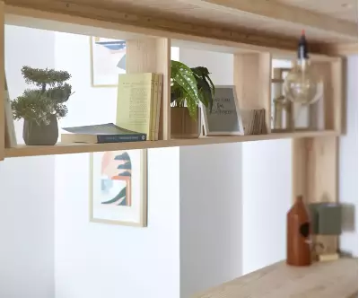 Etagère pour lit mezzanine Palomar bois naturel