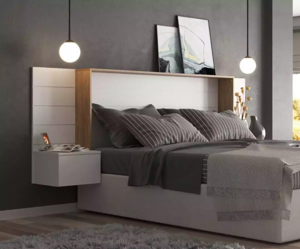 Tête de lit Hegoa avec encadrement bois Tête de lit Hegoa avec encadrement bois