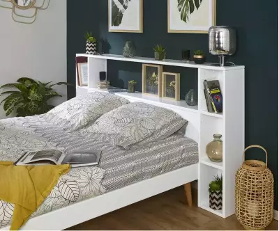 lit euphor avec rangements blanc