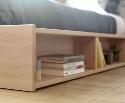 Zoom sur les rangements du lit Galion