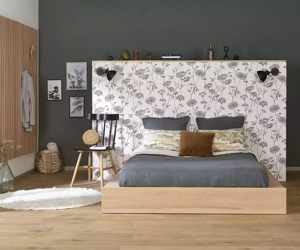 Lit en hêtre Galion avec son matelas 2 places