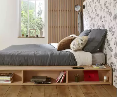Côté du lit Galion avec ses 3 rangements