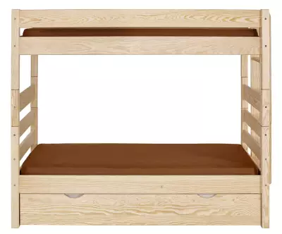Superposé Alto bois naturel avec échelle côté