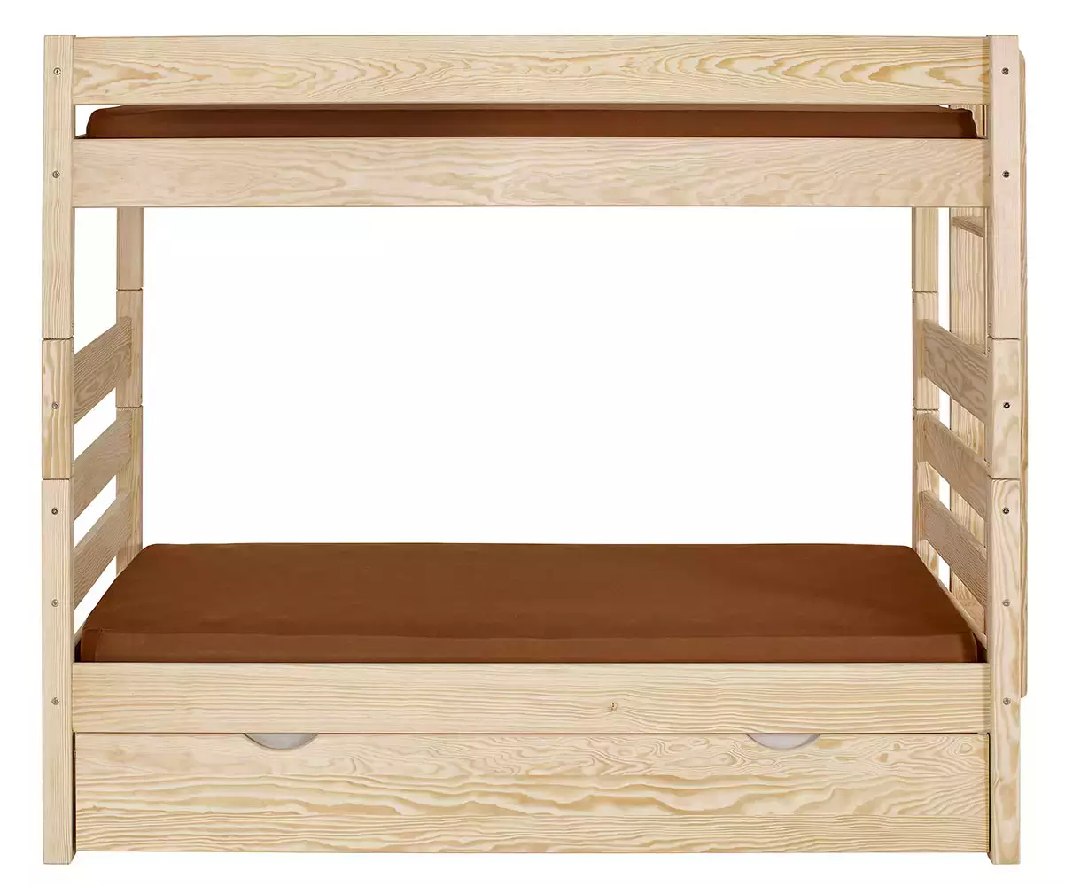 Superposé Alto bois naturel avec échelle côté Superposé Alto bois naturel avec échelle côté