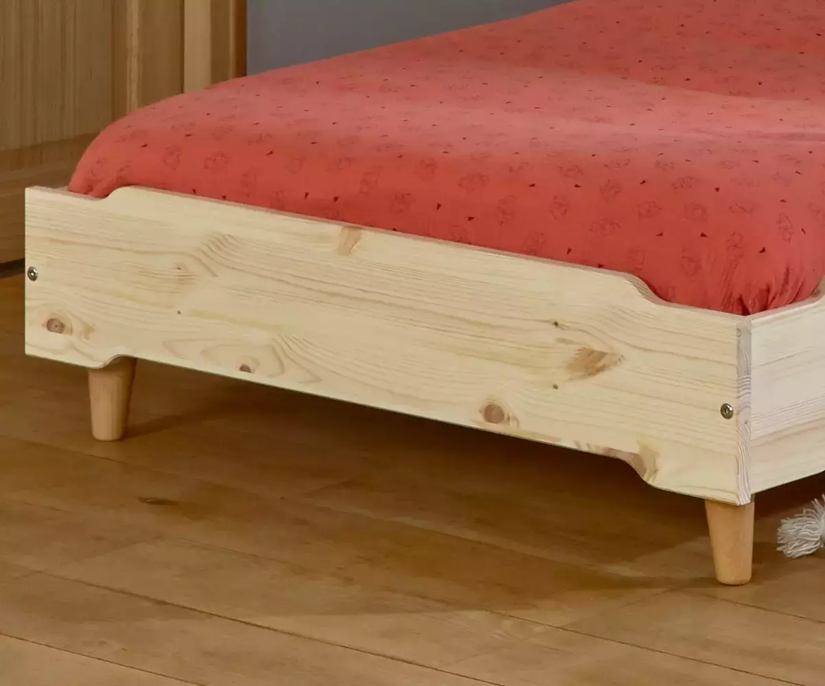 Lot de 4 pied en hêtre massif pour lit Vaka Lot de 4 pied en hêtre massif pour lit Vaka