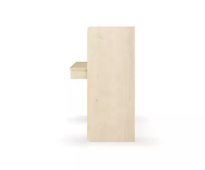 Bureau à Hauteur Réglable Duncan Bois et Blanc. Assis ou Debout