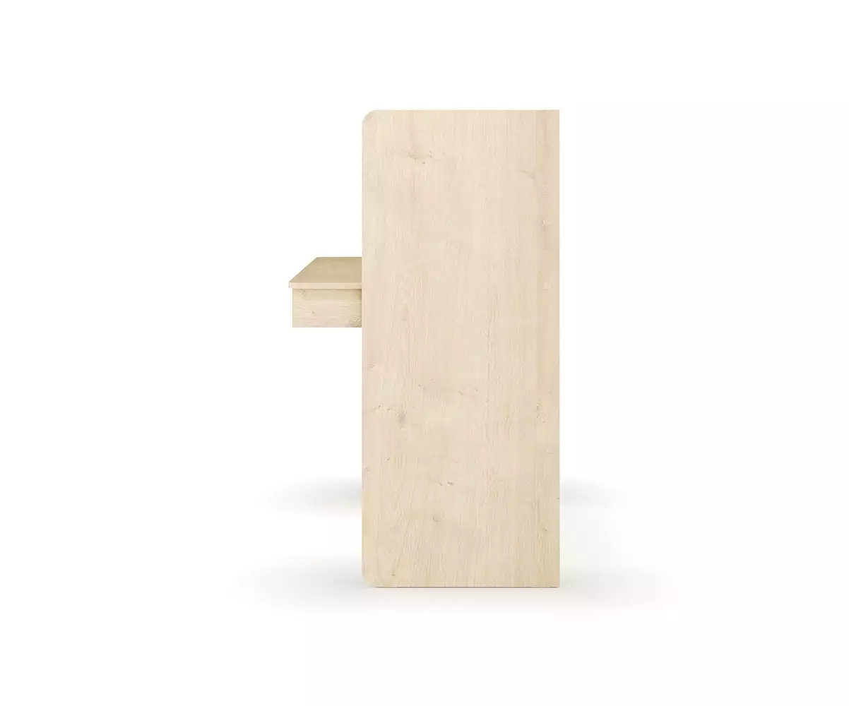 Bureau à Hauteur Réglable Duncan Bois et Blanc. Assis ou Debout Bureau à Hauteur Réglable Duncan Bois et Blanc. Assis ou Debout