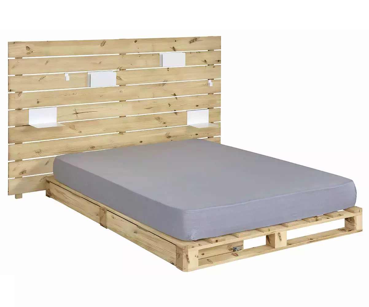 Lit Corfou en bois massif avec matelas Lit Corfou en bois massif avec matelas