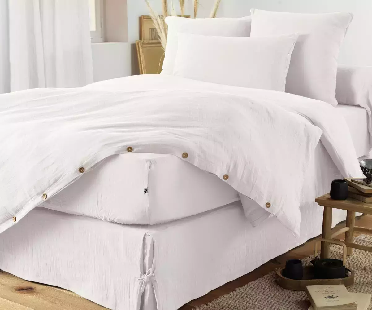 Parure de lit Ganymède Blanc Parure de lit Ganymède Blanc