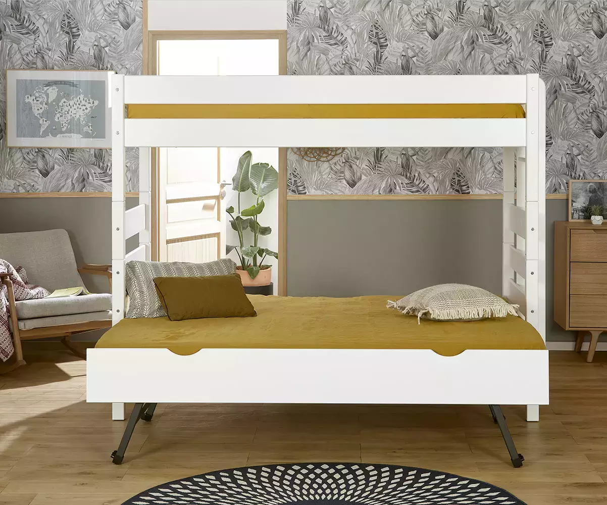 Lit superposé Alto bois massif blanc Lit superposé Alto bois massif blanc