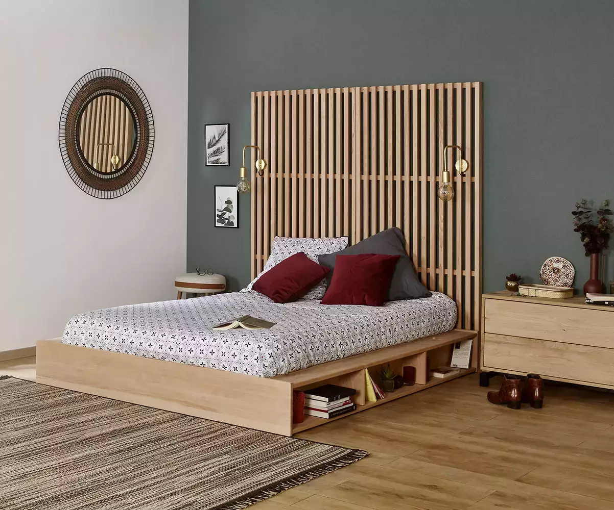 Tête de lit haute avec lit Galion en option Tête de lit haute avec lit Galion en option