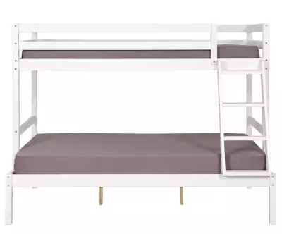 Lit superposé Nazaré blanc avec matelas