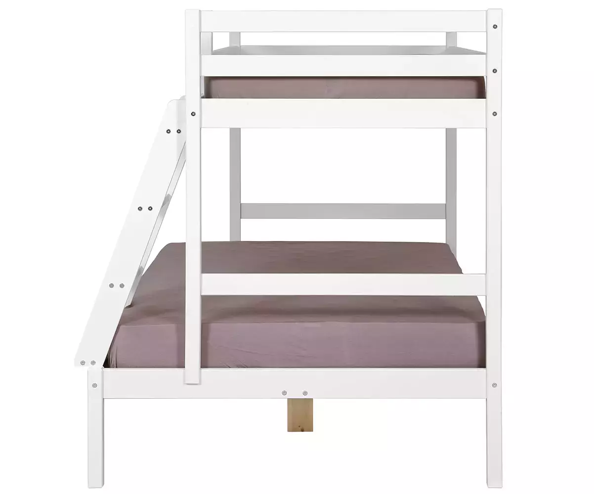 Côté du lit superposé Nazaré blanc avec matelas Côté du lit superposé Nazaré blanc avec matelas