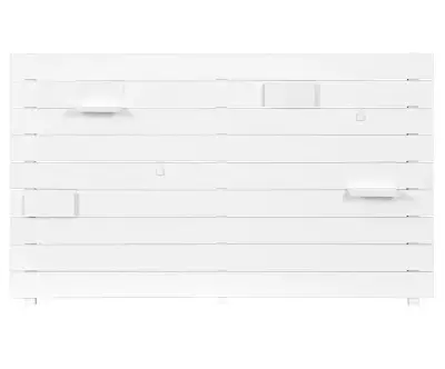 Tête de lit Ipar blanche avec rangements