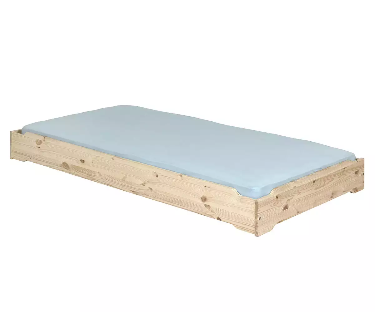 Lit empilable Vaka bois naturel en bois Lit empilable Vaka bois naturel en bois