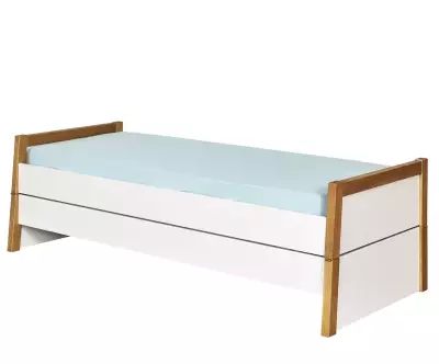 Lit Hypnos en Bois Massif avec Matelas