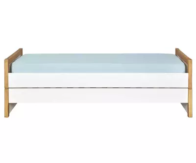 Lit Hypnos en Bois Massif avec Matelas de Face