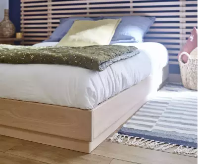 Détail du lit double Lakana