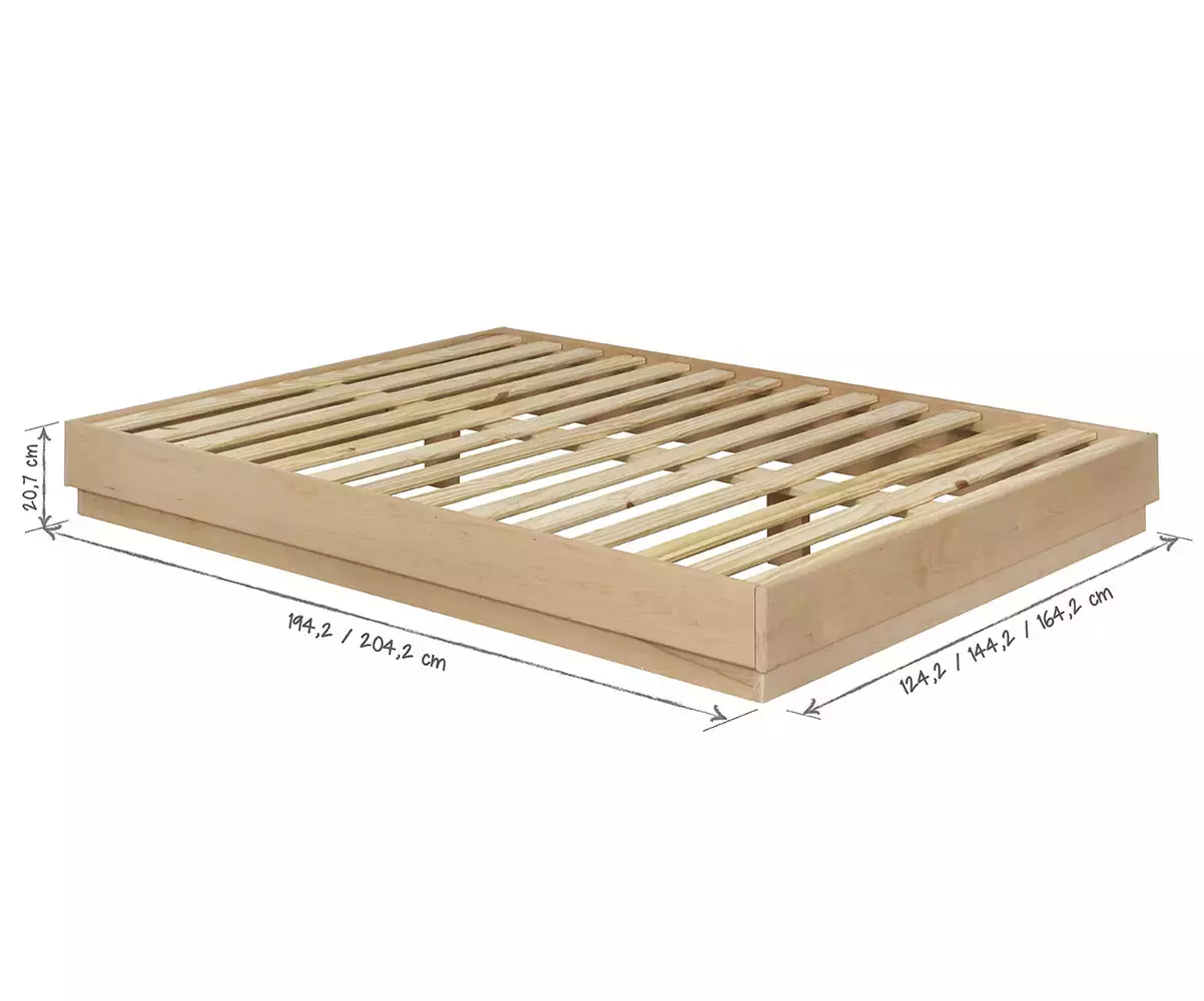 Dimensions du lit Lakana double couchage Dimensions du lit Lakana double couchage