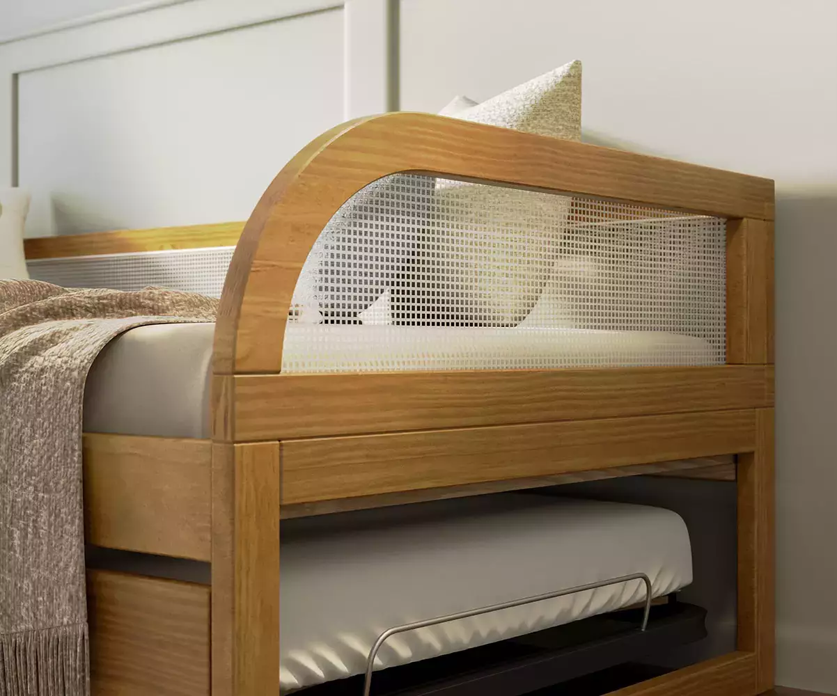 Zoom sur le lit banquette Makau Zoom sur le lit banquette Makau