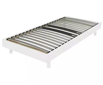 sommier 90x190 blanc