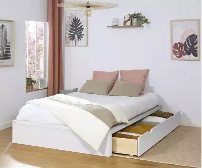 Lit Akara avec Tiroirs est un mobilier gain de place