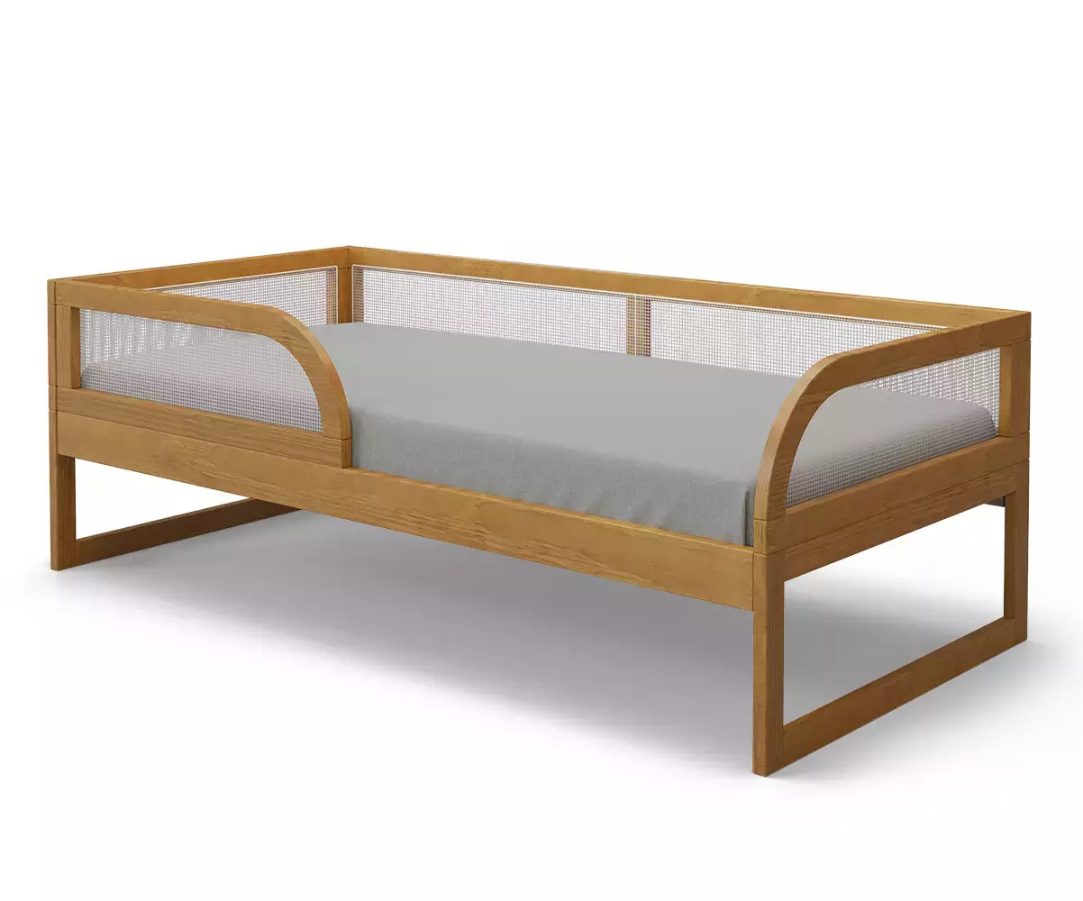 Lit gigogne Makau avec barrière et matelas en option Lit gigogne Makau avec barrière et matelas en option