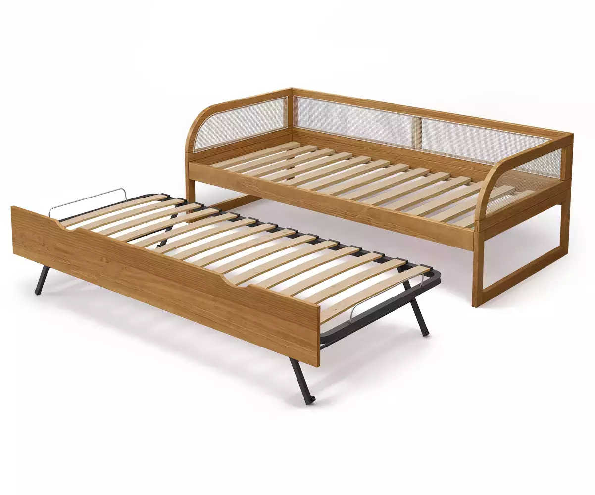 Makau, lit banquette avec son sommier gigogne Makau, lit banquette avec son sommier gigogne