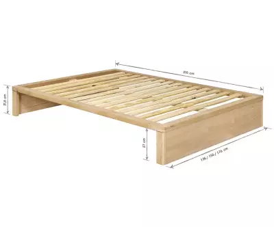 Dimensions du Lit Akara avec Tiroirs