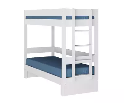 Lit superposé gigogne blanc Lakota 80x200 de côté
