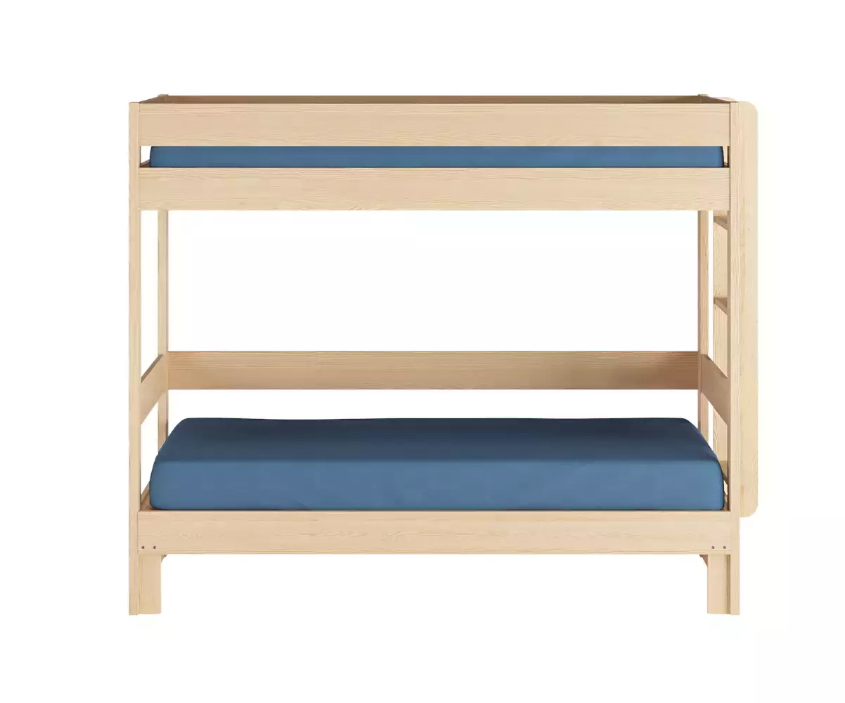 Lit superposé gigogne bois Lakota 80x200 sans tiroir Lit superposé gigogne bois Lakota 80x200 sans tiroir