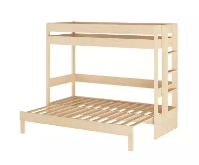 Lit superposé gigogne bois Lakota 80x200 3 places