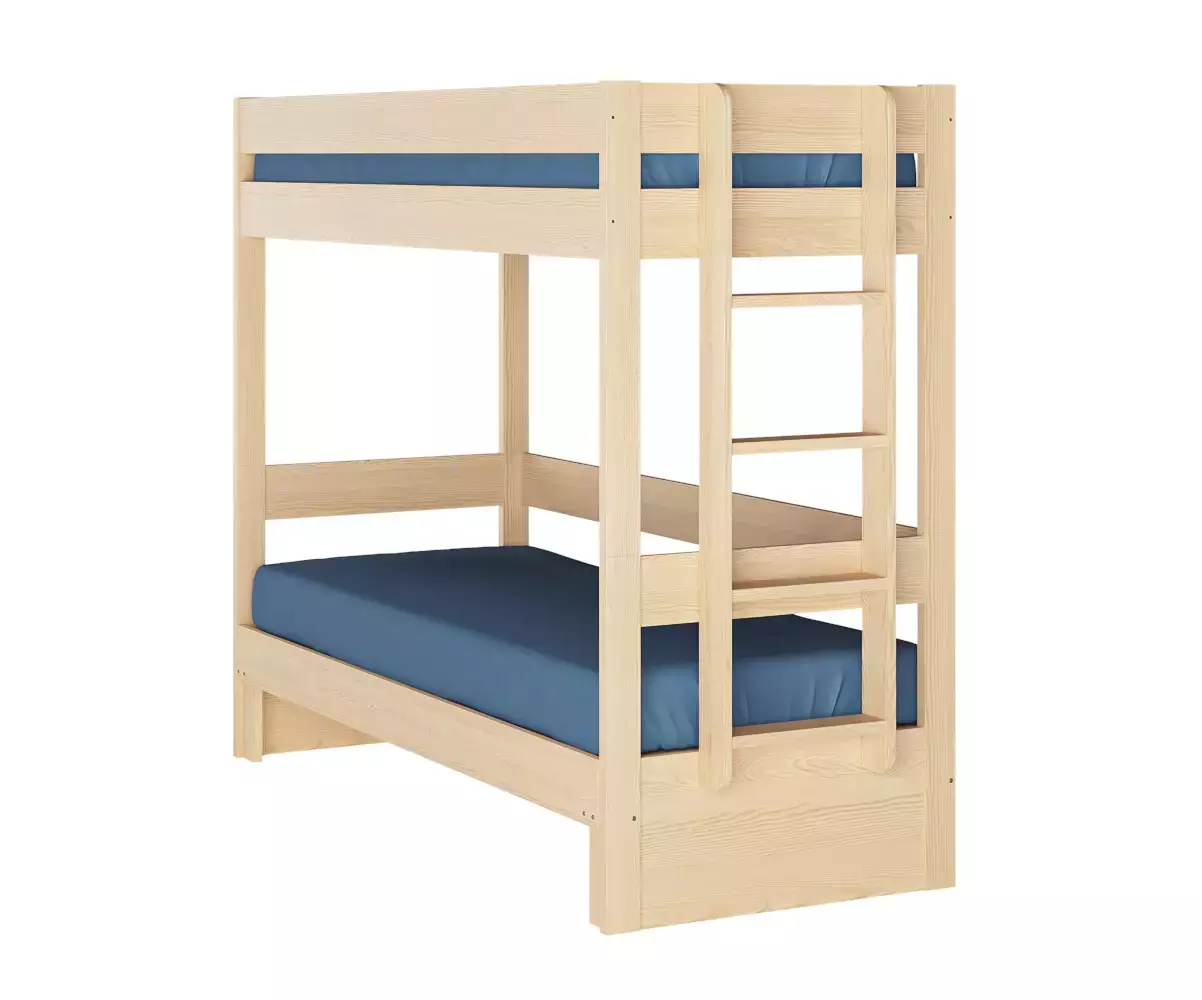 Lit superposé gigogne bois Lakota 80x200 de côté Lit superposé gigogne bois Lakota 80x200 de côté