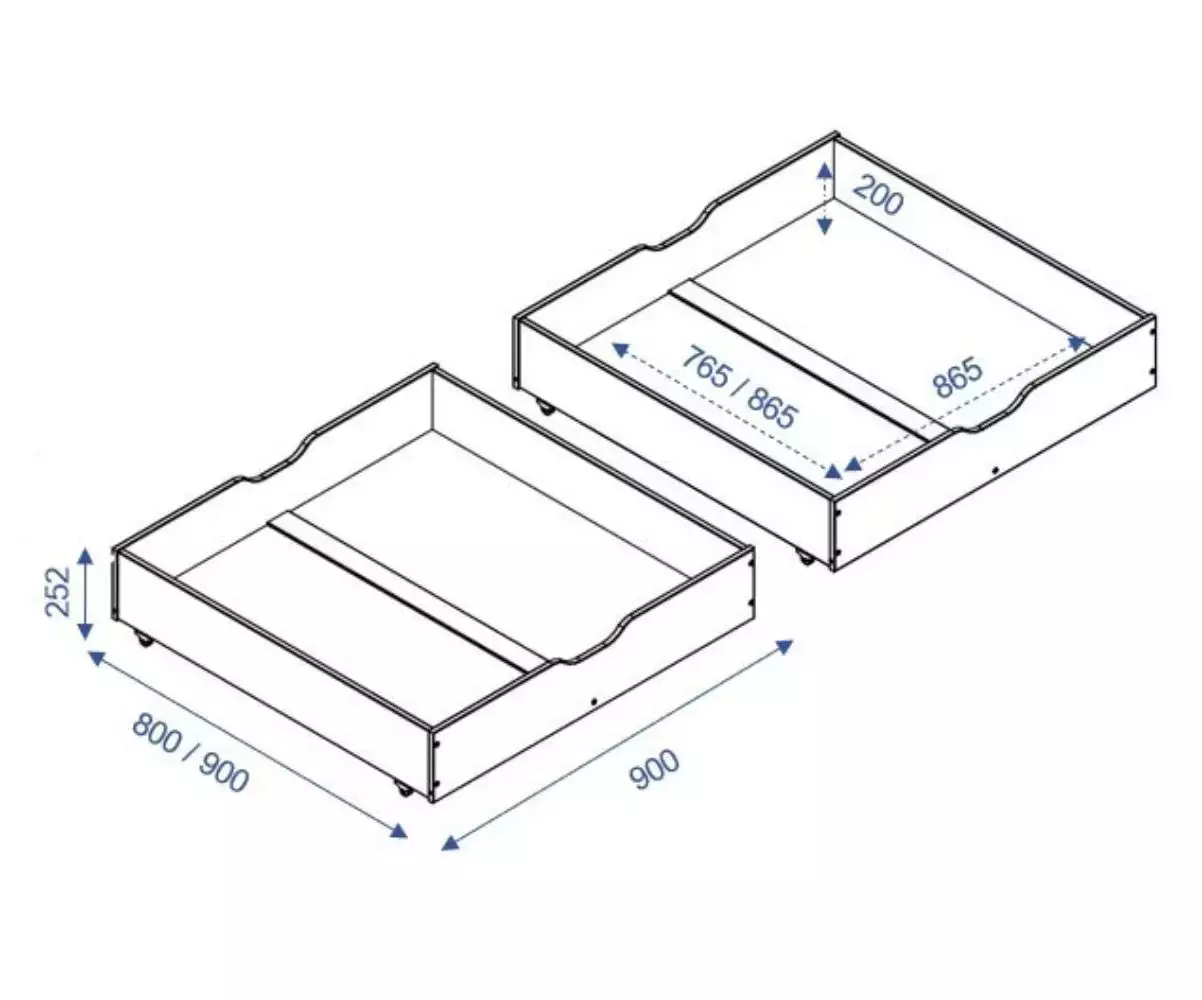 Dimensions tiroir lit blanc Dimensions tiroir lit blanc