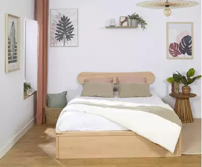 Lit Akara avec matelas apporte une touche de charme aux styles modernes