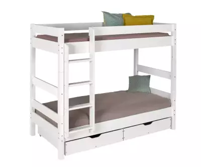 Ensemble lit superposé blanc