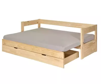 Lit gigogne Lakota bois 80x200 ouvert