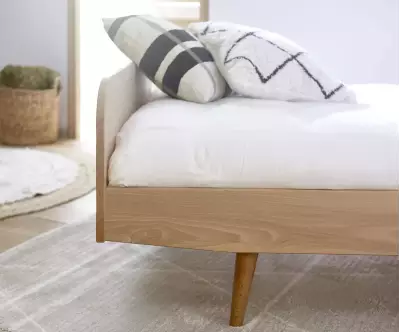 Zoom Lit Kaitos adulte hêtre massif avec matelas