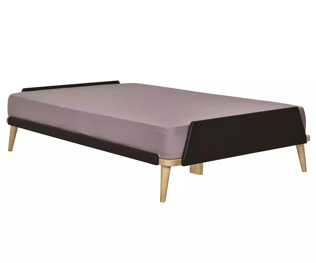 Lit Algol noir adulte fabrication française Lit Algol noir adulte fabrication française