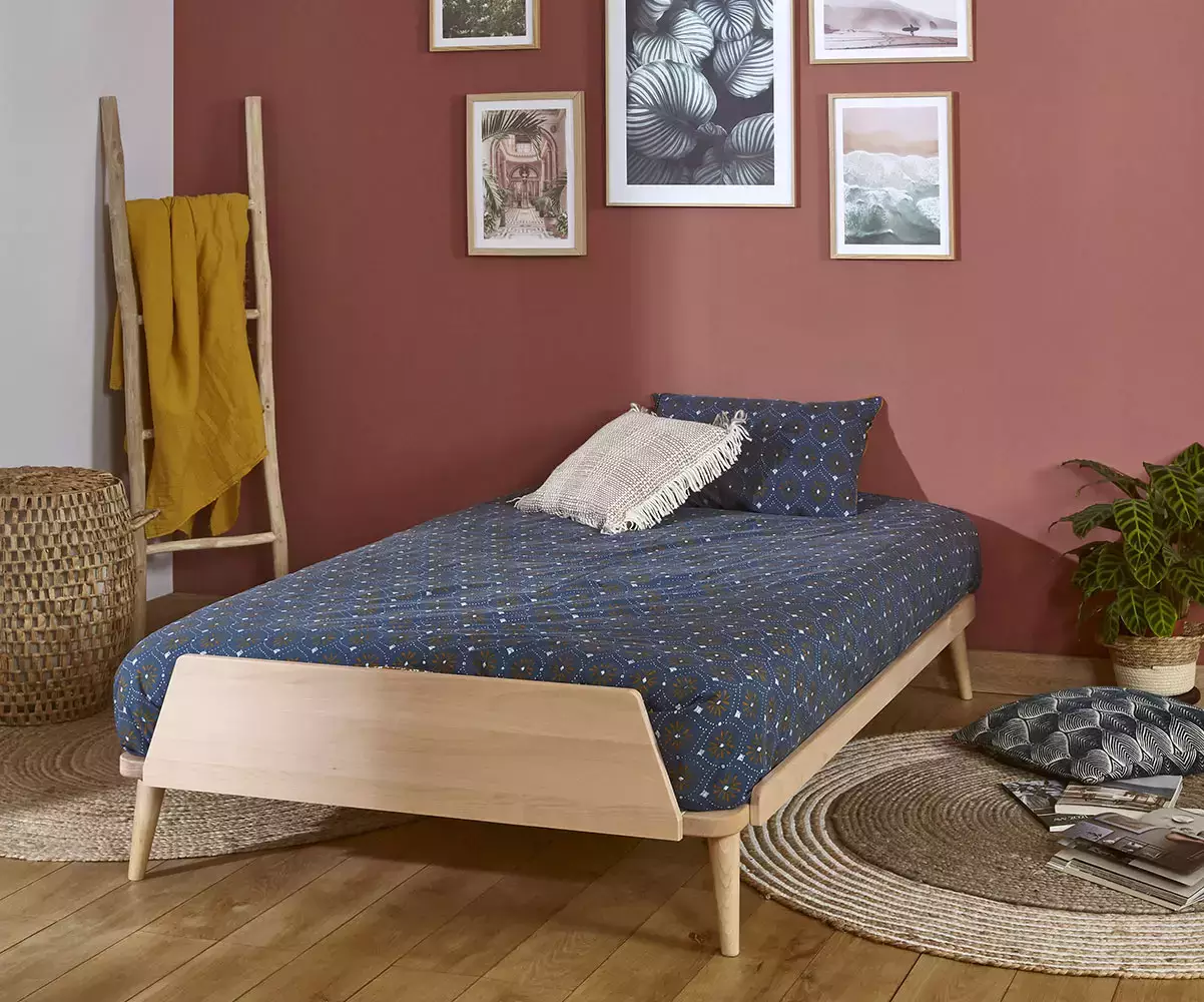Lit Algol adulte avec pied avec matelas Lit Algol adulte avec pied avec matelas
