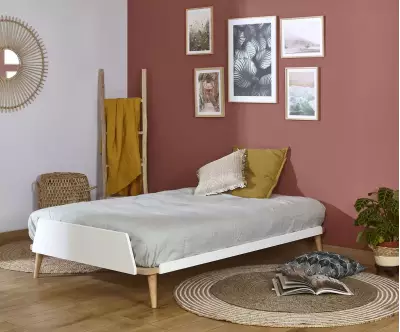 Lit Algol adulte blanc avec matelas