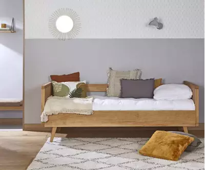 Lit banquette Calycé avec barrières adulte