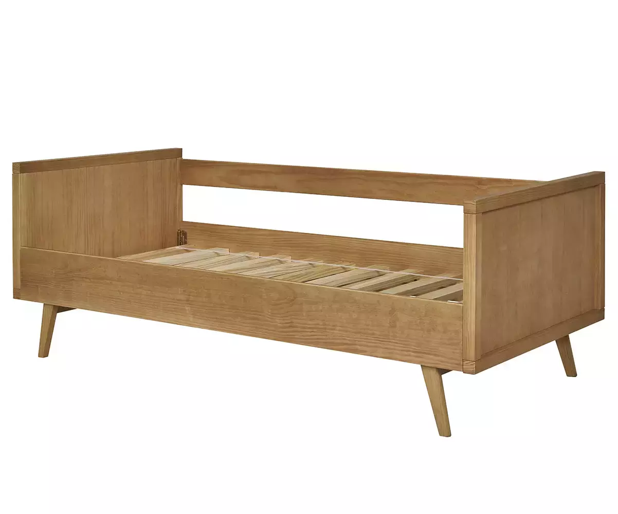 Lit banquette adulte Calycé bois massif avec matelas Lit banquette adulte Calycé bois massif avec matelas