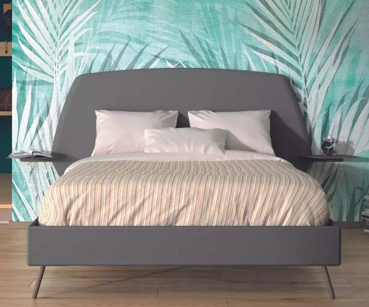 Lit isidor gris anthracite Lit isidor gris anthracite