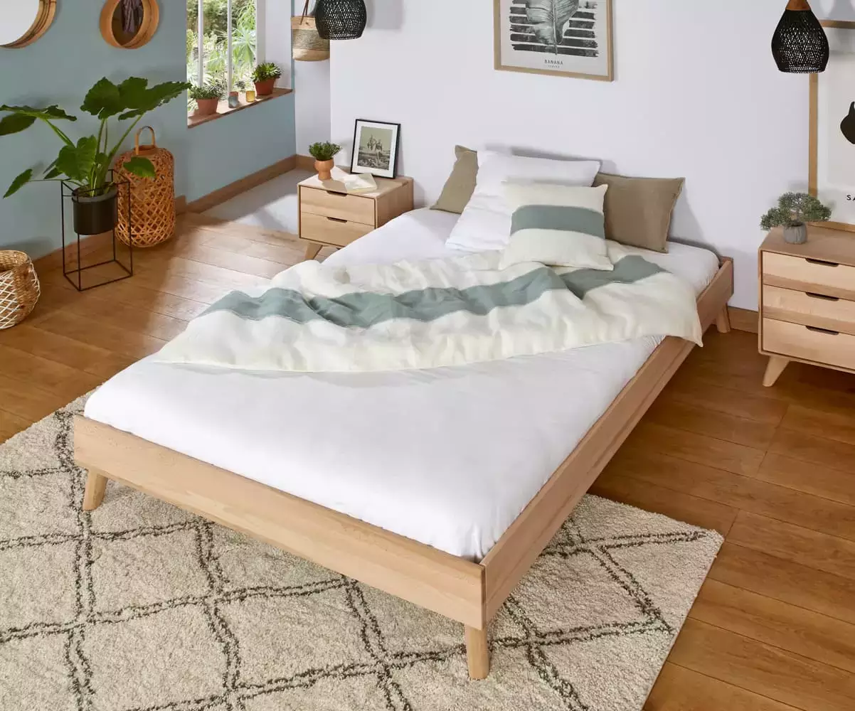Pack lit avec sommier bois Caravel Pack lit avec sommier bois Caravel