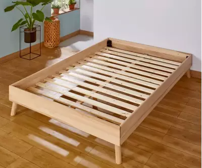 Pack avec sommier bois lit caravel
