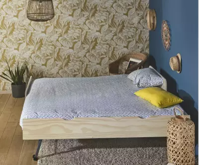 Lit gigogne Lanai bois déplié